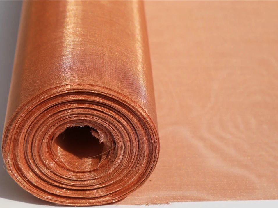 Тканая сетка медная 0.1 мм 0.4 мм М2 ГОСТ 6613-86